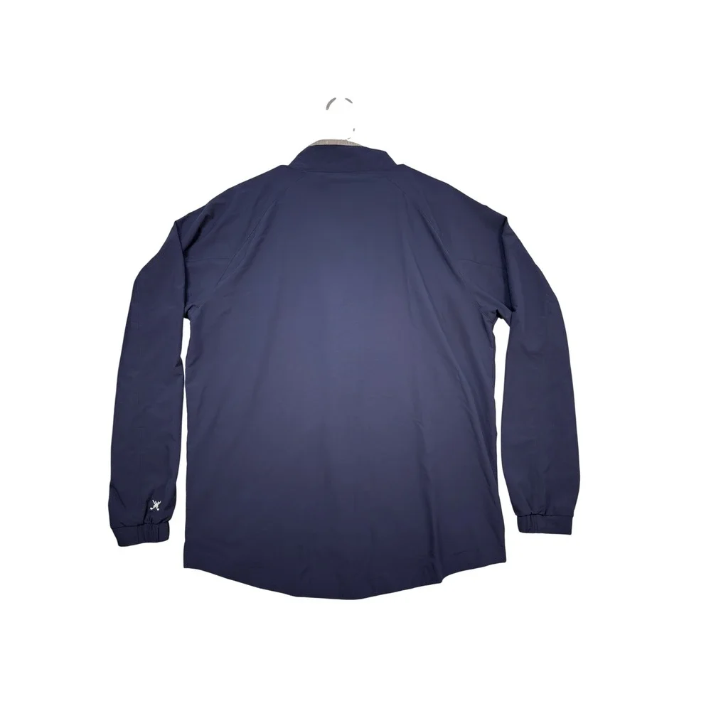 Kenneth Cole Golf Jacket Medium Mens Full Zip Windbreaker Navy Blue